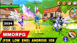 Top 10 Best MMORPG Games FOR LOW END Android iOS 2024  Best MMORPG Games Mobile 2024 small size [upl. by Lrac]