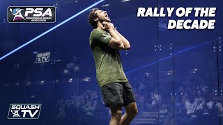 TOP 10 MENS SQUASH RALLIES OF THE DECADE [upl. by Yenruogis406]