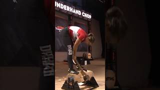 Hanna Quigley’s personal best Underhand Chop [upl. by Rider]