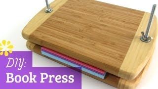 How to Make a Book Press  Sea Lemon [upl. by Otreblon]