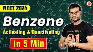 Hydrocarbons Chemistry Class 11  Activating amp Deactivating Groups on Benzene in 5 Mint  NEET 2023 [upl. by Oira]