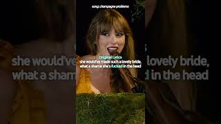 Taylor Swift original lyrics vs clean lyrics  taylorswift shorts music swiftie ts ttpd [upl. by Adnohsal]