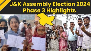 Jammu Kashmir Election 2024 Third Phase Voters Turnout In JampK I Jammu Kashmir Voting Highlights [upl. by Naitsyrk]