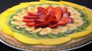 Receta Tarta de hojaldre con crema pastelera y frutas  Recetas de cocina tutorial Loli Domínguez [upl. by Ettenowtna]