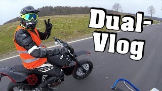 DUALVLOG mit dem Fötzchen aka Patrick 😏 DualVlog1 Husqvarna 701SM [upl. by Einnaf]