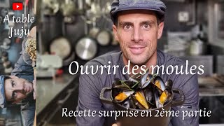 Moules Marinière  recette de moules au chorizo  Vidéo A table Juju [upl. by Iznik497]