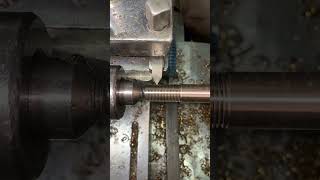 Threads In Steel Shaft shortvideos machine machinic [upl. by Wyatt]