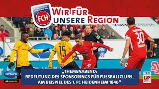 quotWir für unsere Regionquot  Themenabend quotBedeutung des Sponsorings für Fußballclubsquot [upl. by Sorodoeht]