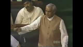 Vajpayee Historical Speech in Parliament on Confidence Motion  1996 [upl. by Ahsinav]