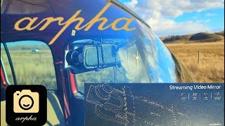 Arpha E22 2k 10quot Rear View Mirror Camera with backup cam Install and review on my Squarebody Chevy [upl. by Silera]