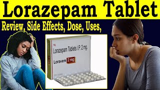 Lorazepam Tablets ip 2mg  Loravem 2mg review in Hindi  Uses Side Effects Dose [upl. by Georgianna]