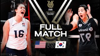 🇺🇸 USA vs 🇰🇷 KOR  Paris 2024 Olympic Qualification Tournament  Full Match  Volleyball [upl. by Adnoryt]