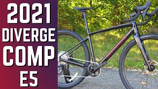 1X Checks All The Boxes  2021 Specialized Diverge E5 Comp Aluminum Gravel Bike Review of Features [upl. by Aneehc]