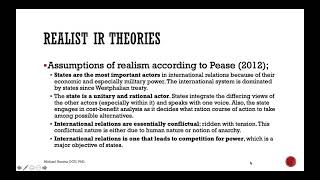 Realist Theories of IR [upl. by Sudaorb]