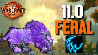 FERAL DRUID  The War Within Guide Talents Rotations amp More [upl. by Tapes]