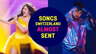 Eurovision Songs Switzerland Almost Sent 1957  2018  Second Places in Swiss National Finals [upl. by Xel]