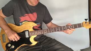 Hofnerpartcaster SGstyle bass vintage demo [upl. by Anitrebla]