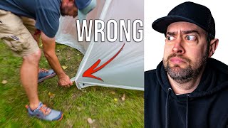 6 mistakes EVERY new tent camper makes setting up [upl. by Hackathorn845]