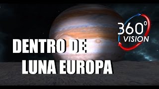 Dentro de la LUNA EUROPA 360 grados Realidad virtual 4K [upl. by Yrebmik492]