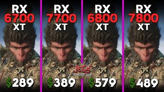 RX 6700 XT vs RX 7700 XT vs RX 6800 XT vs RX 7800 XT  Ryzen 5 7600  Tested in 15 games [upl. by Arit]