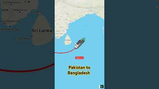 Pakistan to Bangladesh travel route by ship travel english shorts [upl. by Yanahs873]