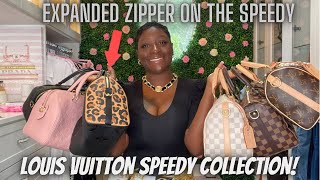 MY ENTIRE LOUIS VUITTON SPEEDY COLLECTION 🥳 2021 LOUIS VUITTON WILD AT HEART SPEEDY 25 BANDOULIERE [upl. by Aldarcie]