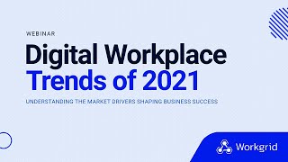 Webinar Digital Workplace Trends of 2021 [upl. by Yumuk]