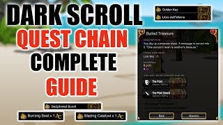 AQW Dark Scroll Complete Quest Guide  Buried Treasure  Secret Quests Merge Shops and Items [upl. by Stroup]