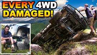 FRONT END EXPLODES in a creek Jocko and the boys vs Coffs Harbours WILDEST 4WD tracks [upl. by Elmira]