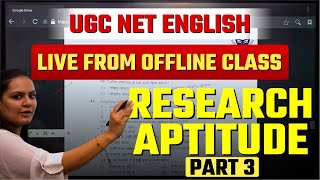 UGC NET PAPER 1 RESEARCH APTITUDE Part 3 By Pallavi Maam Lecture 3 ugcnetpaper1 researchaptitude [upl. by Yeldar]