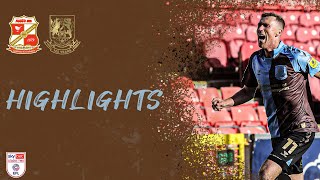 HIGHLIGHTS Swindon Town 1 Northampton Town 2 [upl. by Erida]