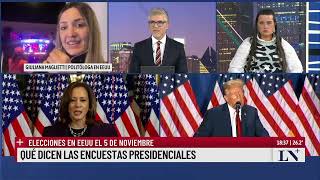 Cierre de campañas en EEUU Kamala y Trump se enfrentan en los comicios [upl. by Enahsed]