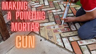 diy pointing mortar gun for repointing brickwork [upl. by Nahtnaoj]