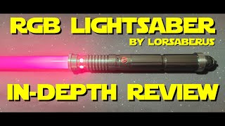 RGB Lightsaber  LORSABERUS  Amazonca  Unboxing and Review [upl. by Noryt]