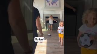 Family Fun with Indoor Hover Soccer Balls [upl. by Eitten]