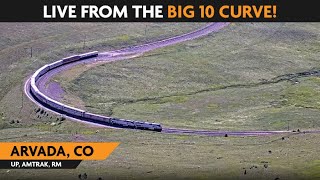 ArvadaBig 10 Curve CO USA  Virtual Railfan LIVE [upl. by Bocyaj434]