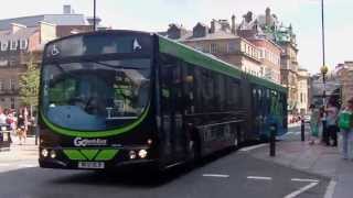 Newcastle bendy bus route X40 Wright Solar Fusion [upl. by Ly]