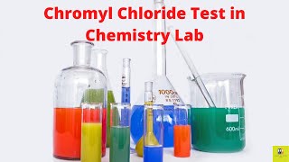 Chromyl Chloride Test in Chemistry Lab  Chloride Radical  Chemistry  Science Experiment Video [upl. by Eiznikcm]