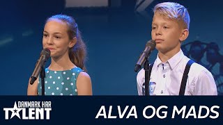 Alva og Mads  Danmark har talent  Audition 1 [upl. by Suciram]