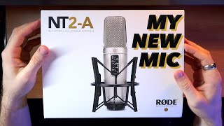 MY NEW MIC RODE NT2A Unboxing [upl. by Anastos]