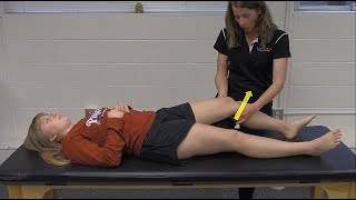 Lachmans Test Whitworth Athletic Training [upl. by Kinny925]