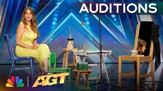 INVISIBLE Magician Olive FREAKS OUT The Judges  Auditions  AGT 2024 [upl. by Kyl]