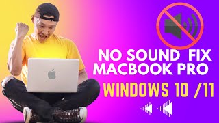 No Sound Fixing Mac Book Pro After Installing windows 10 [upl. by Aicnetroh]