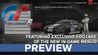 Gran Turismo 6  InGame Menus Preview  Eurogamer [upl. by Johnette]