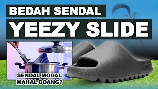 REVIEW SENDAL ADIDAS YEEZY SLIDE  THREE STRIPES MAH SEPELE [upl. by Brownley]