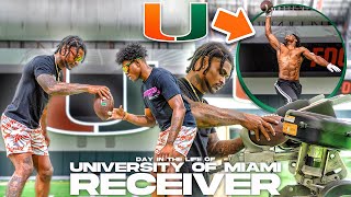 A DAY IN THE LIFE WITH MIAMI HURRICANES RECEIVER  The Process Episode 5 [upl. by Rama]