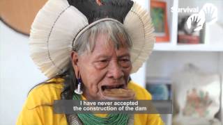 Interview with Kayapó leader Raoni Metuktire [upl. by Nahbois]