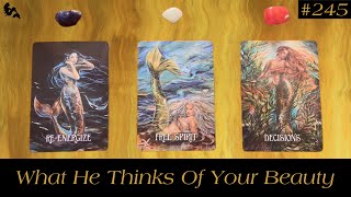 What He Thinks Of Your Beauty 💃🏼🌹💋💍💐  Timeless Pick a Card Tarot Reading [upl. by Huldah]