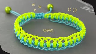 How to Make a Larks Head Knot Bracelet  Continuous Larks Head Knot【A009】 [upl. by Llenehc]