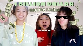 WE TRIED THE 1 BILLION DOLLAR MORNING ROUTINE realistic [upl. by Afesoj]